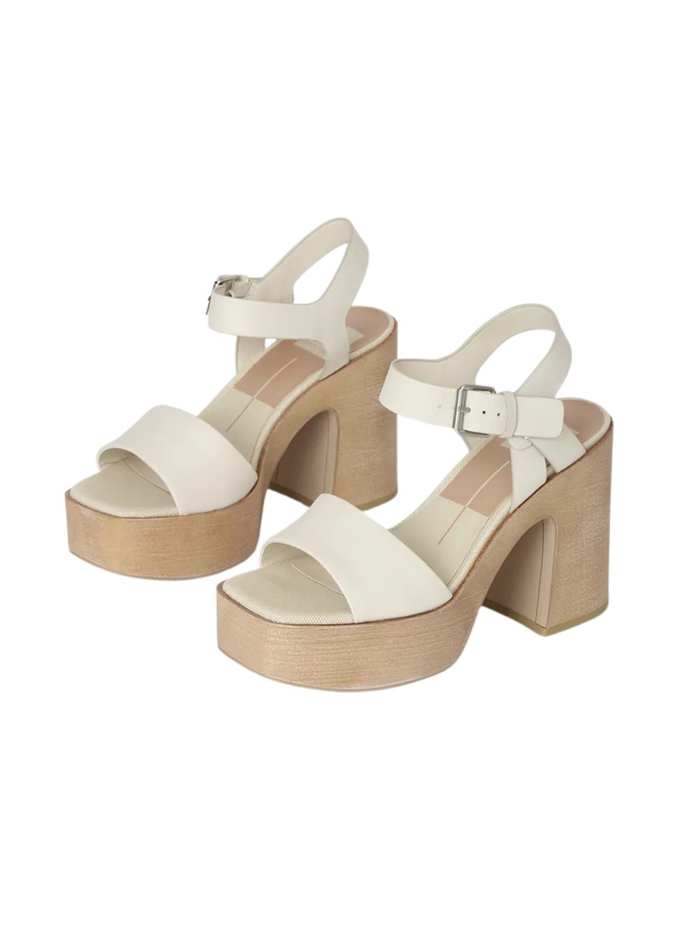 Dolce Vita Cream Platform Block Heel Sandals